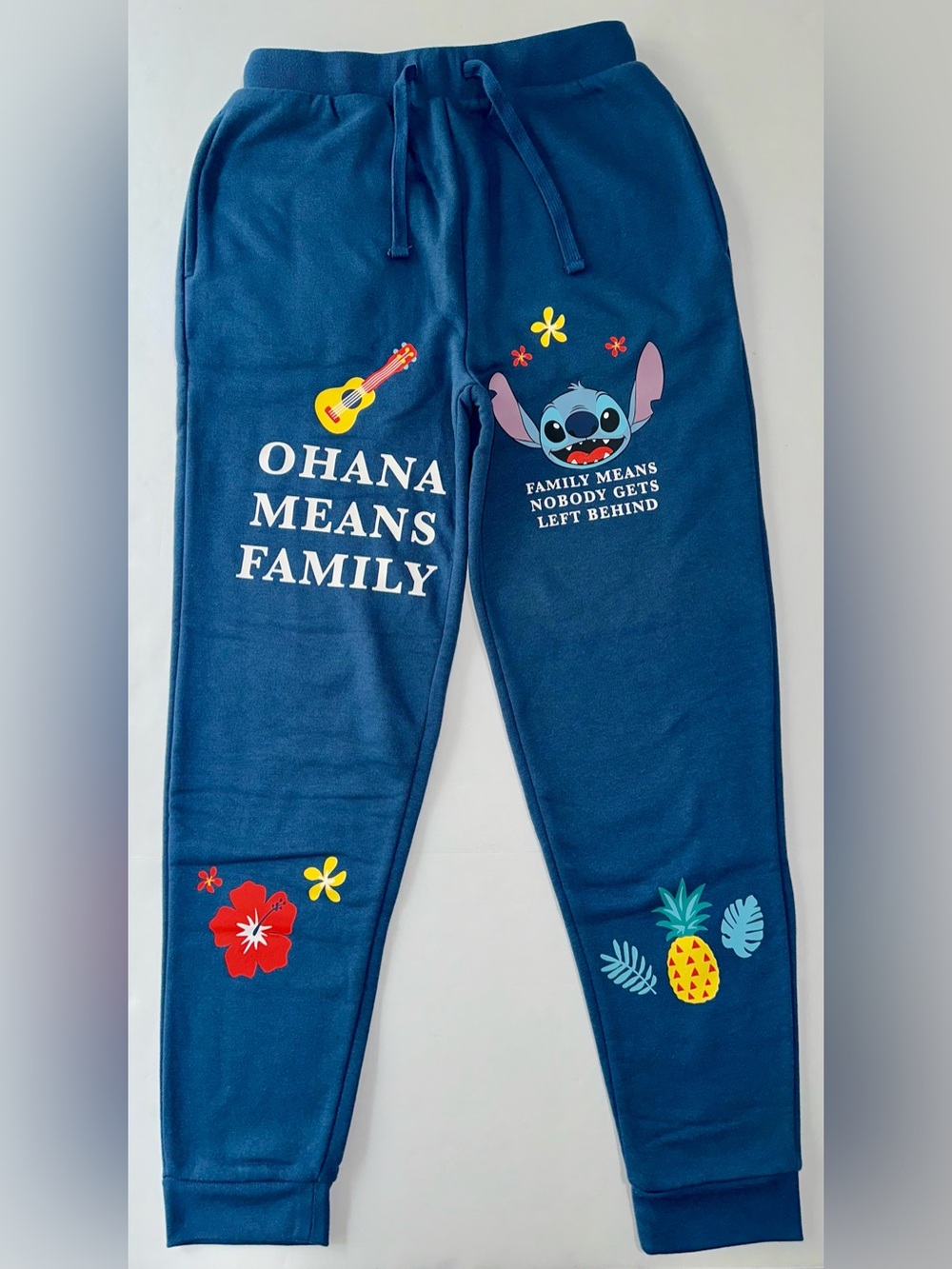 Disney Stitch Ohana Means Family Jogger Sweatpants
